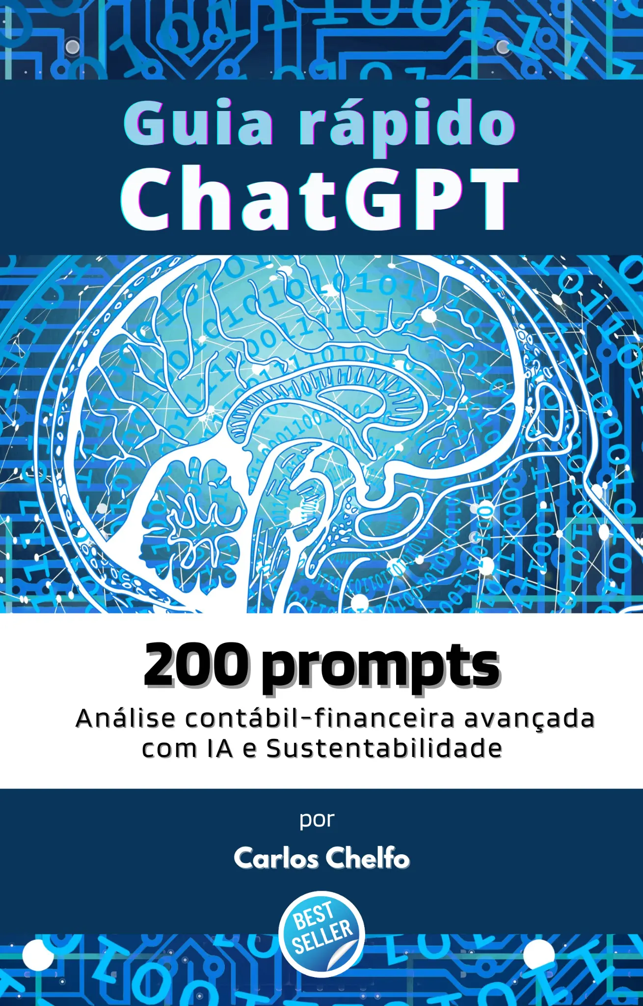Capa do Guia Rápido ChatGPT com 200 Prompts
